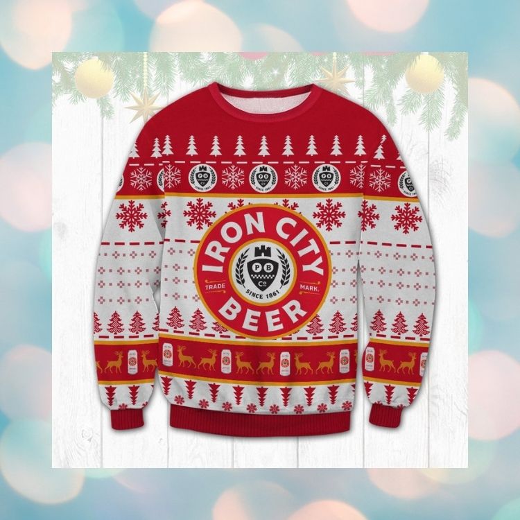 NEW Iron City Beer Since 1861 ugly Christmas sweater 2