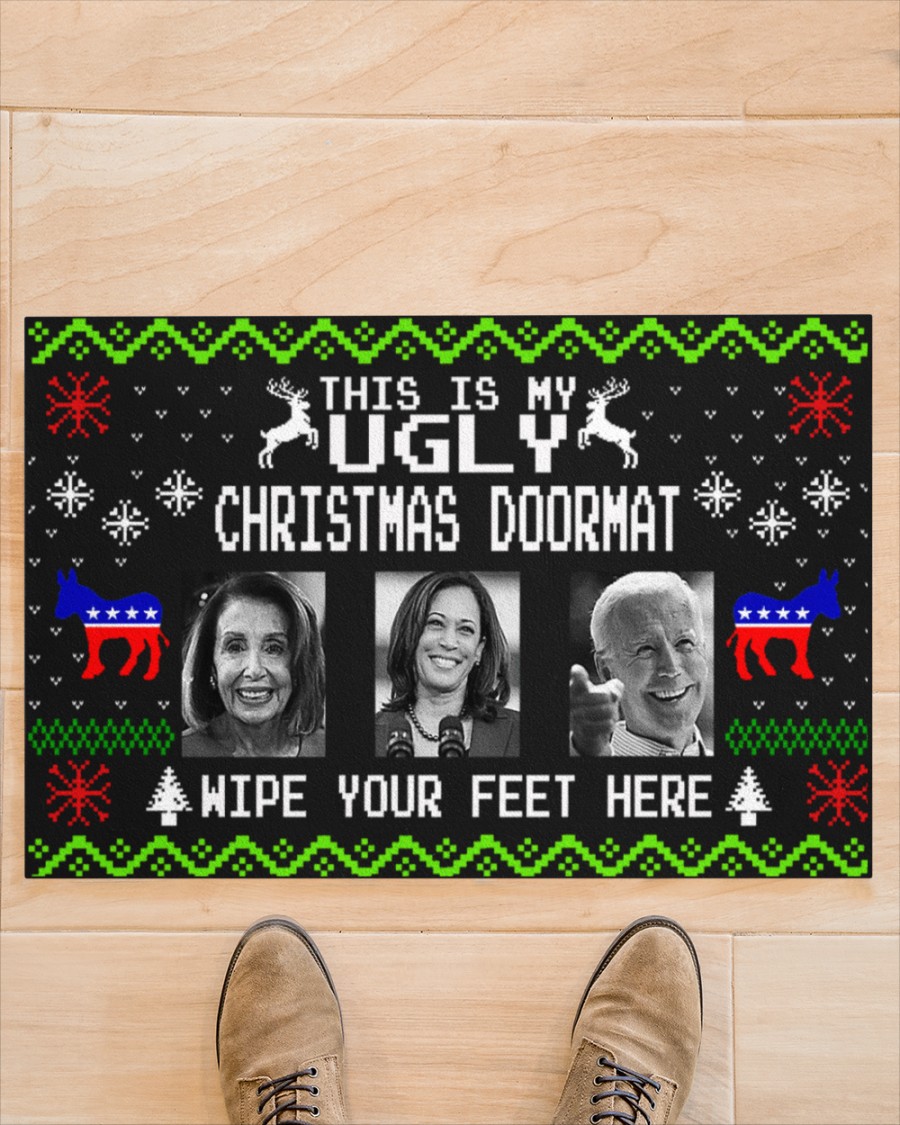 NEW Joe Biden this is my ugly Christmas wipe feet here doormat 4