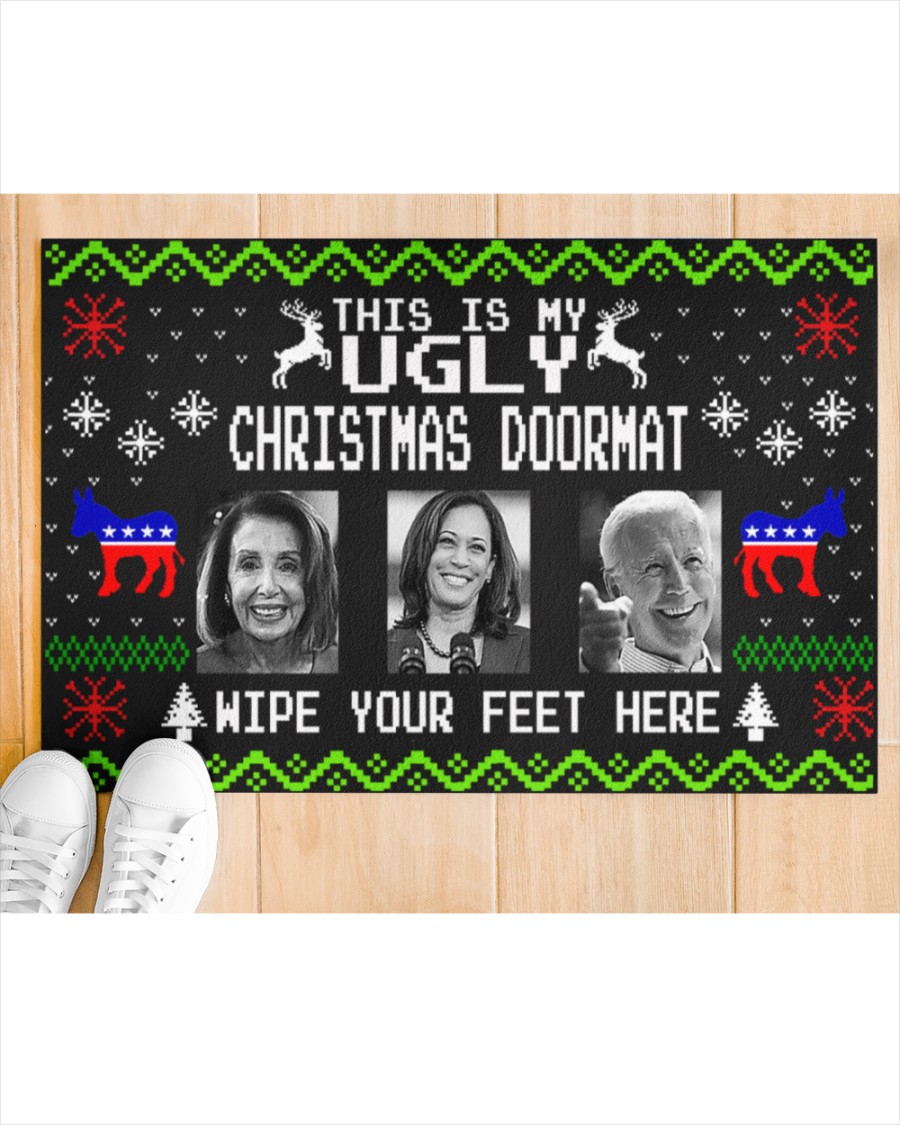 NEW Joe Biden this is my ugly Christmas wipe feet here doormat 7