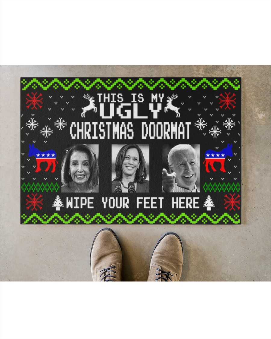 NEW Joe Biden this is my ugly Christmas wipe feet here doormat 2