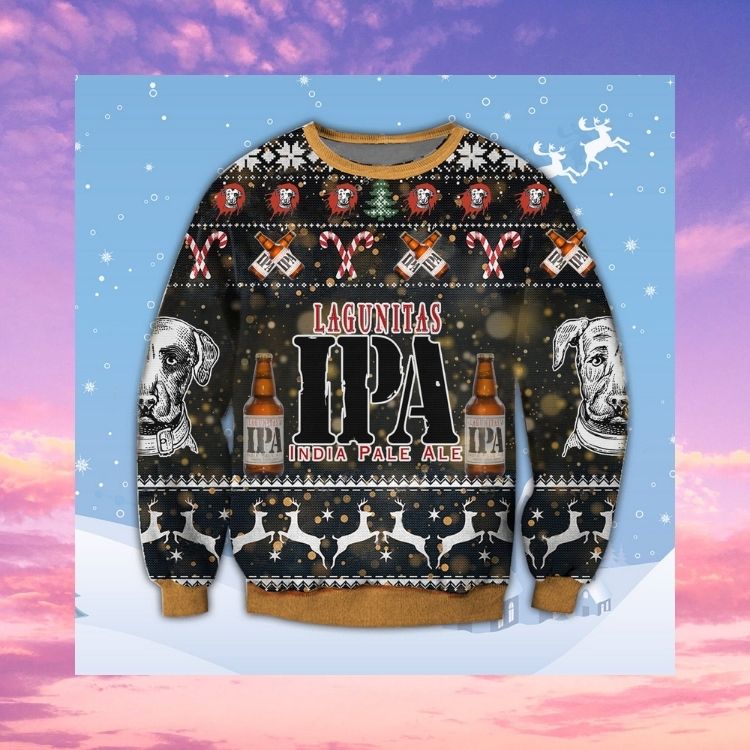 NEW Lagunitas India Pale Ale ugly Christmas sweater 4