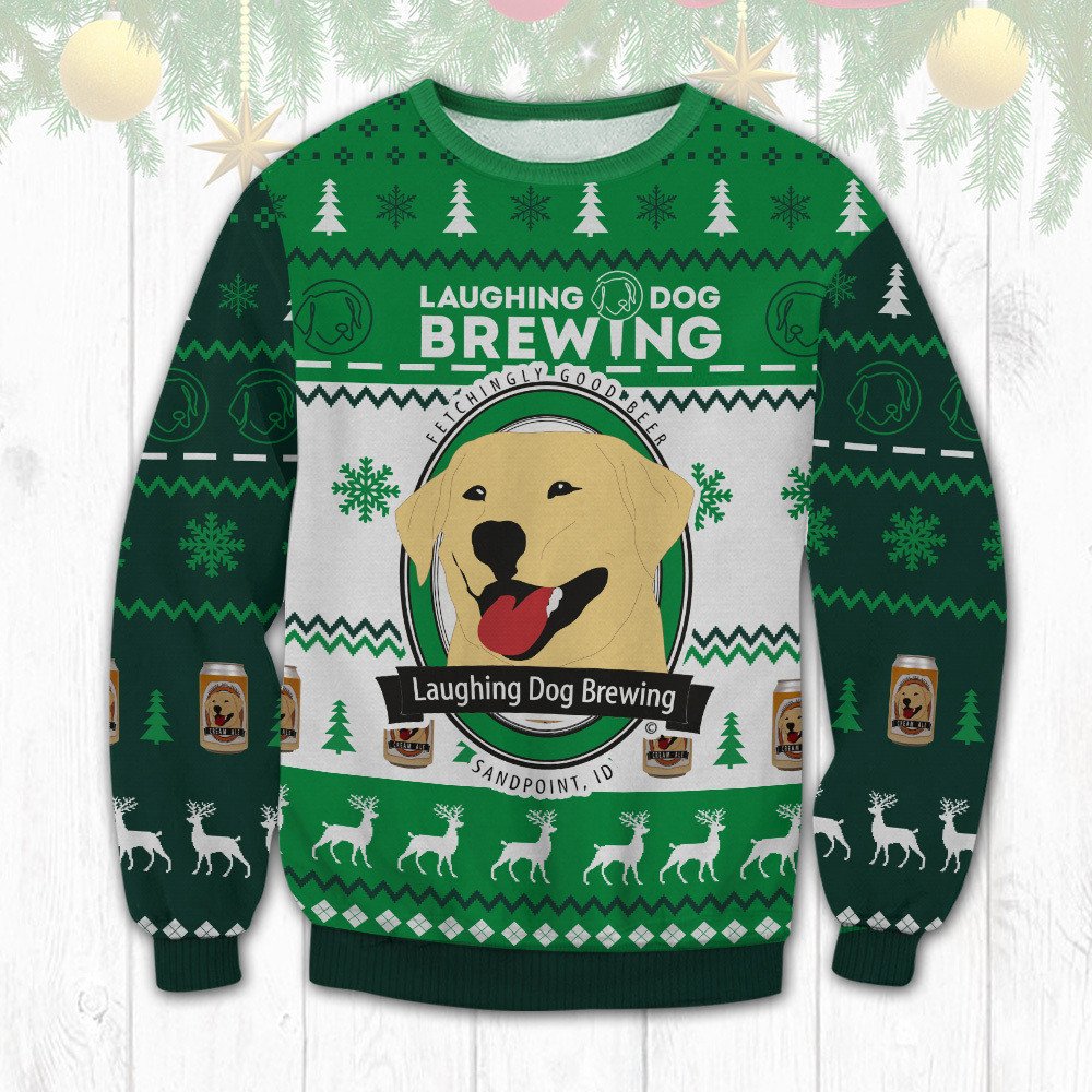 Laughing Dog Brewing Christmas Sweater 1