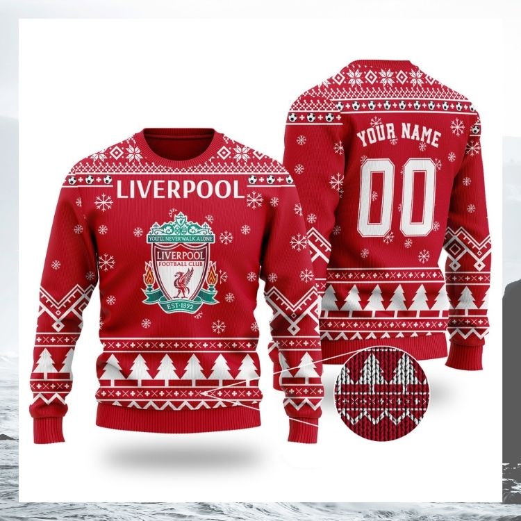 LIMITED LiverPool Youll Never Walk Alone Football Club EST 1892 Personalized Custom Knitted Sweater 10