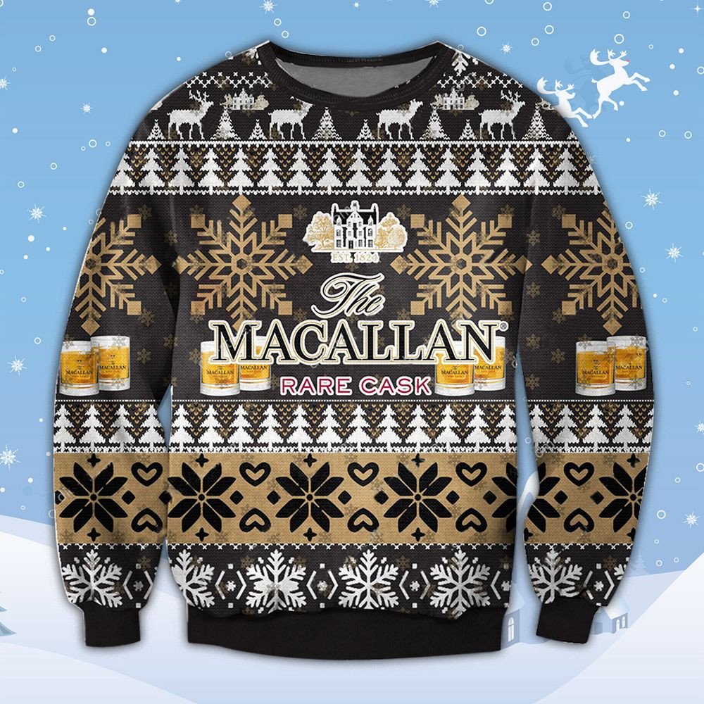 LIMITED Macallan Rare Cask ugly Christmas sweater 5