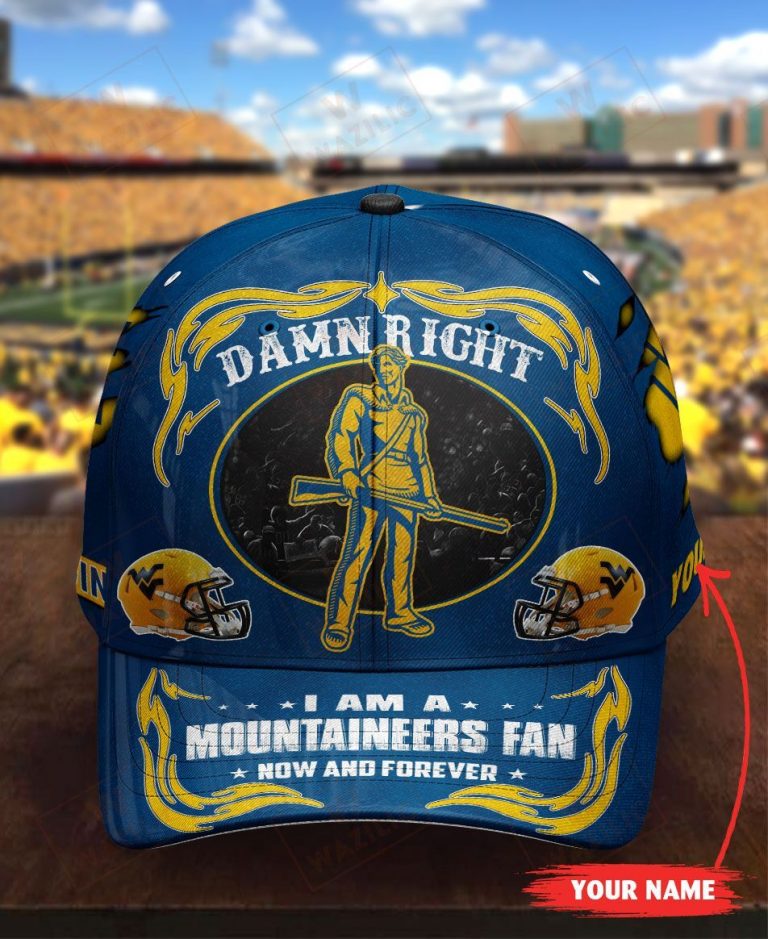 Mountaineers custom Personalized I am a Fan now and forever cap 12