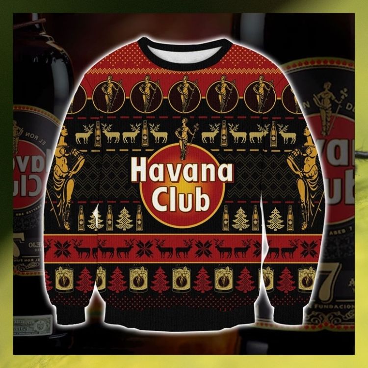 NEW Havana Club Deer Christmas Sweater 11