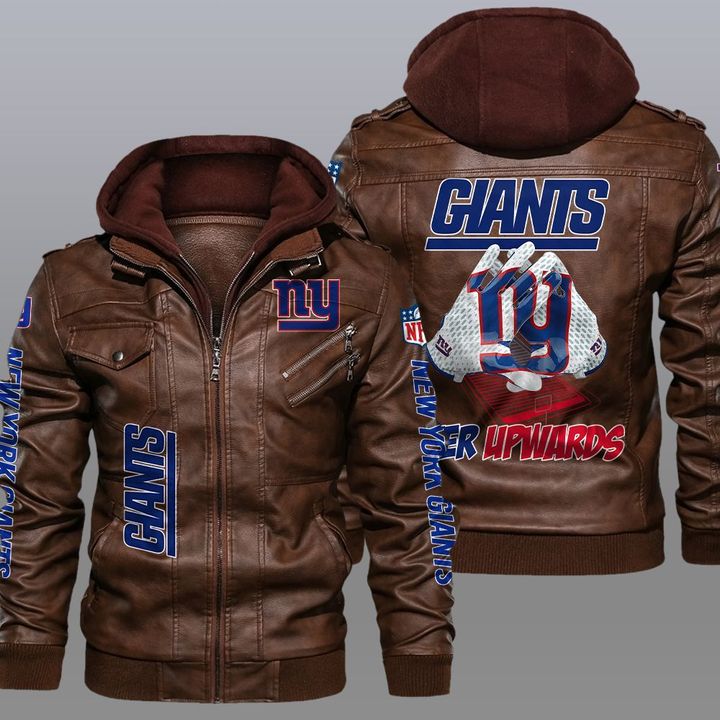 BEST New York Giants leather jacket 2