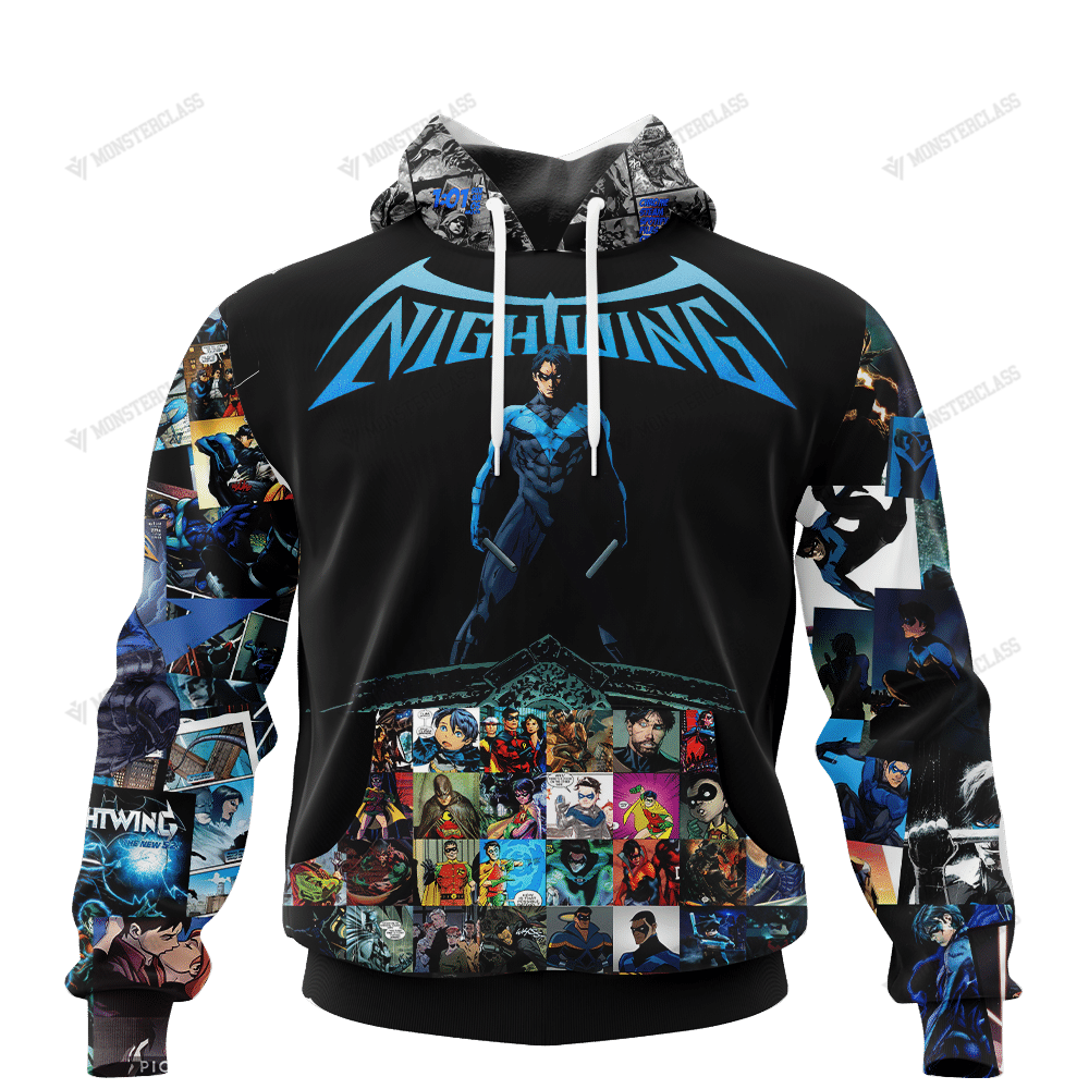 Nightwing DC Comics 3d All Over Printed Hoodie