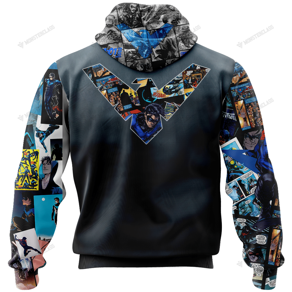 Nightwing DC Comics 3d All Over Printed Hoodie 1