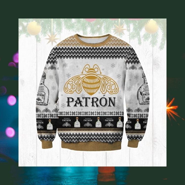 HOT Patron Tequila ugly Christmas sweater 4