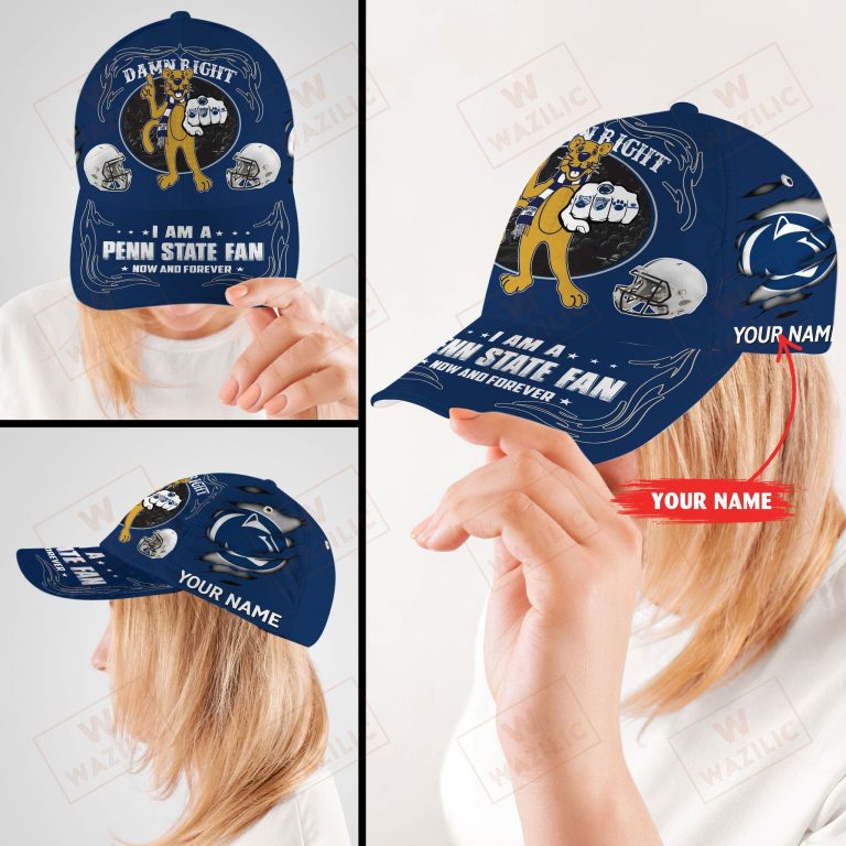 Penn State custom Personalized I am a Fan now and forever cap 10