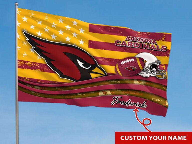 BEST Arizona Cardinals custom Personalized name flag 6
