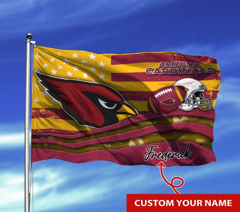 BEST Arizona Cardinals custom Personalized name flag 8