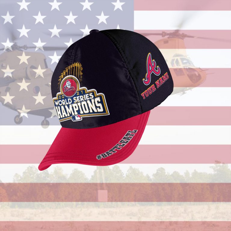 Personalized Atlanta Braves World Series Champions Cap Hat 2