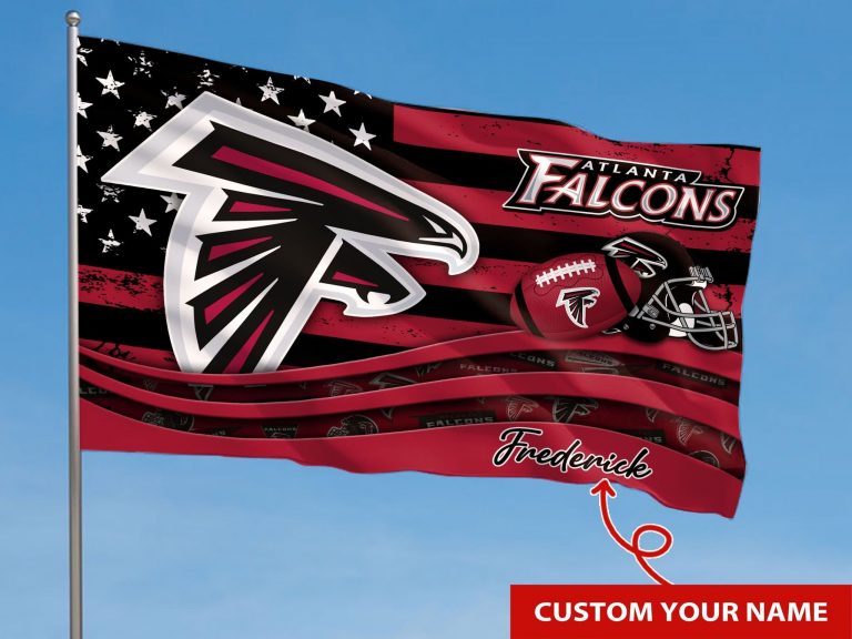 LIMITED Atlanta Falcons custom Personalized name flag 6