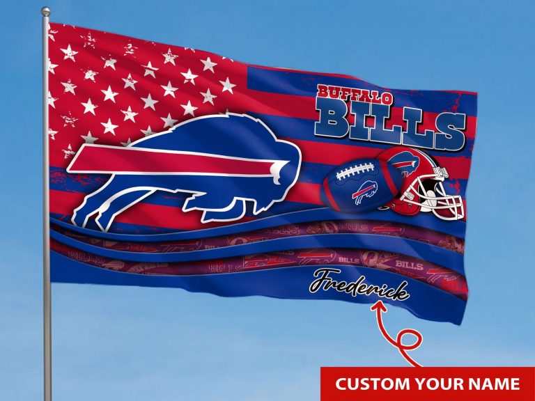 NEW Buffalo Bills custom Personalized name flag 6