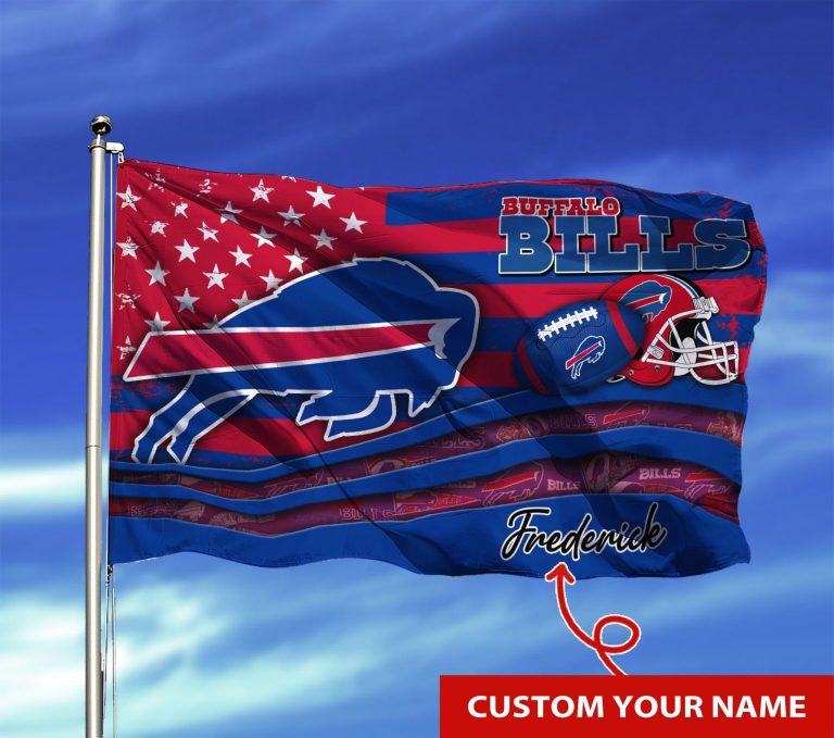 NEW Buffalo Bills custom Personalized name flag 8