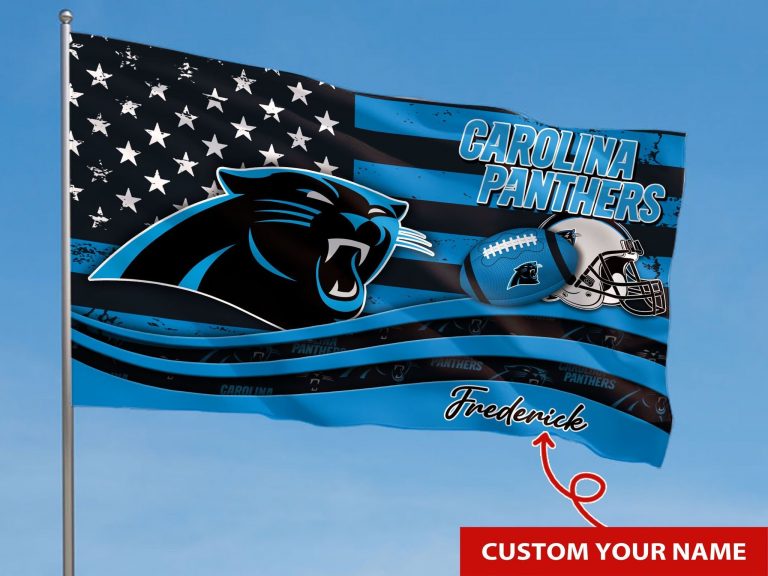 HOT Carolina Panthers custom Personalized name flag 6