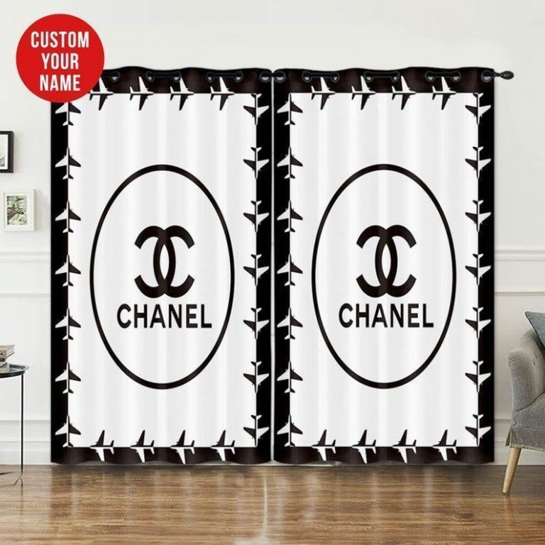 HOT Chanel Luxury custom Personalized bathroom shower curtain set 6