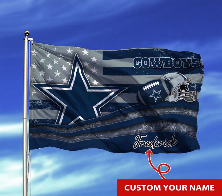 BEST Dallas Cowboys custom Personalized name flag 6