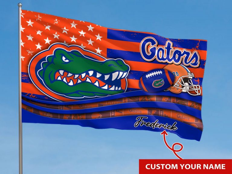 Personalized Florida Gators custom name flag 8