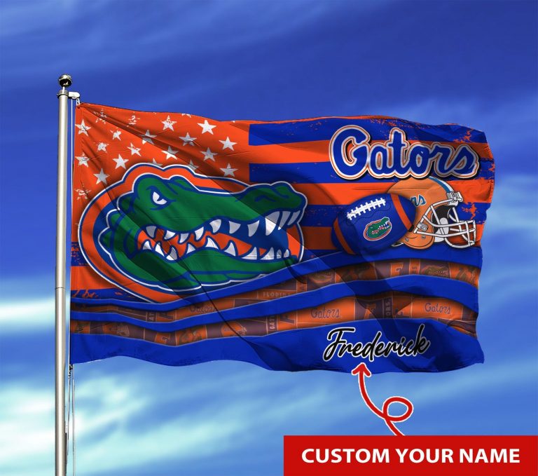 Personalized Florida Gators custom name flag 6