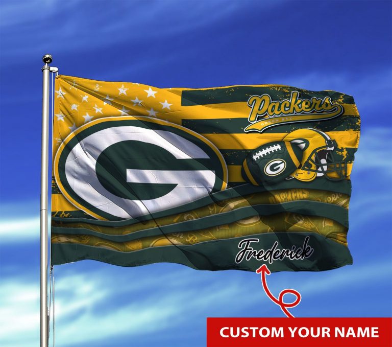 HOT Green Bay Packers custom Personalized name flag 8