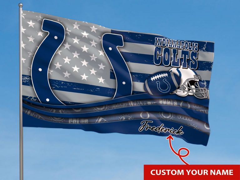 HOT Indianapolis Colts custom Personalized name flag 6