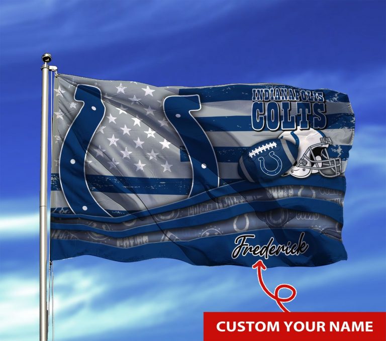 HOT Indianapolis Colts custom Personalized name flag 8
