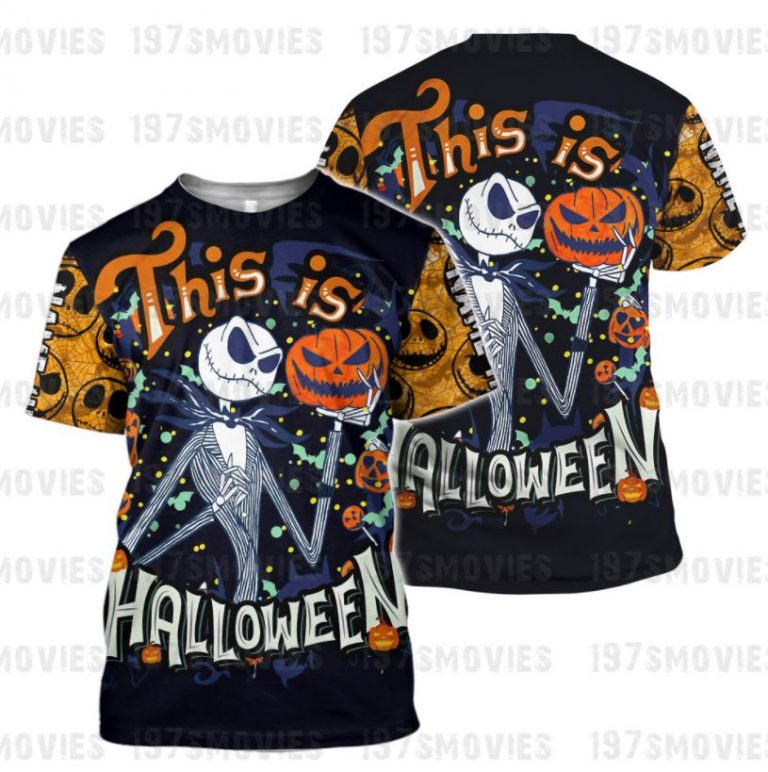 HOT Jack Skellington this is Halloween custom Personalized 3d shirt, hoodie 11