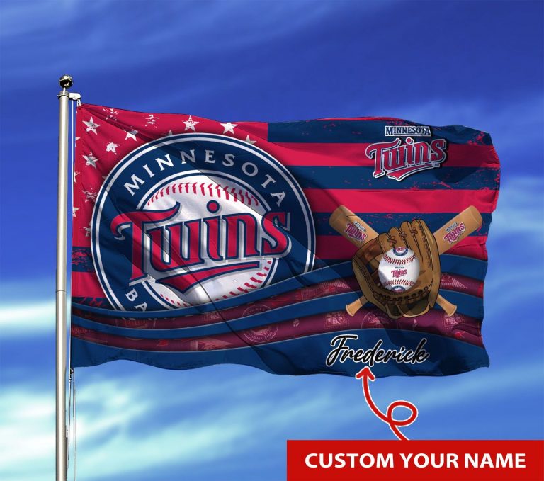 Personalized Minnesota Twins custom name flag 7