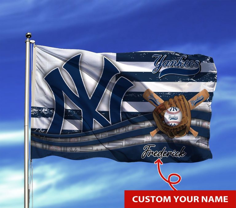 Personalized New York Yankees custom name flag 12