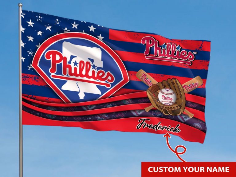 Personalized Philadelphia Phillies custom name flag 6