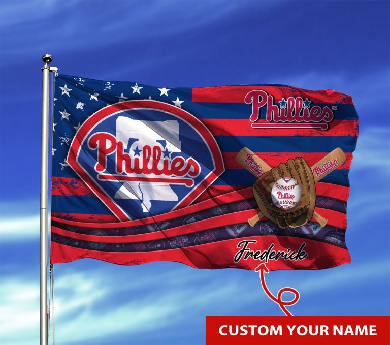 Personalized Philadelphia Phillies custom name flag 8