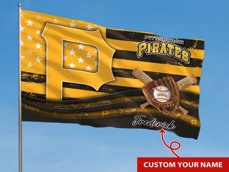 Personalized Pittsburgh Pirates custom name flag 6