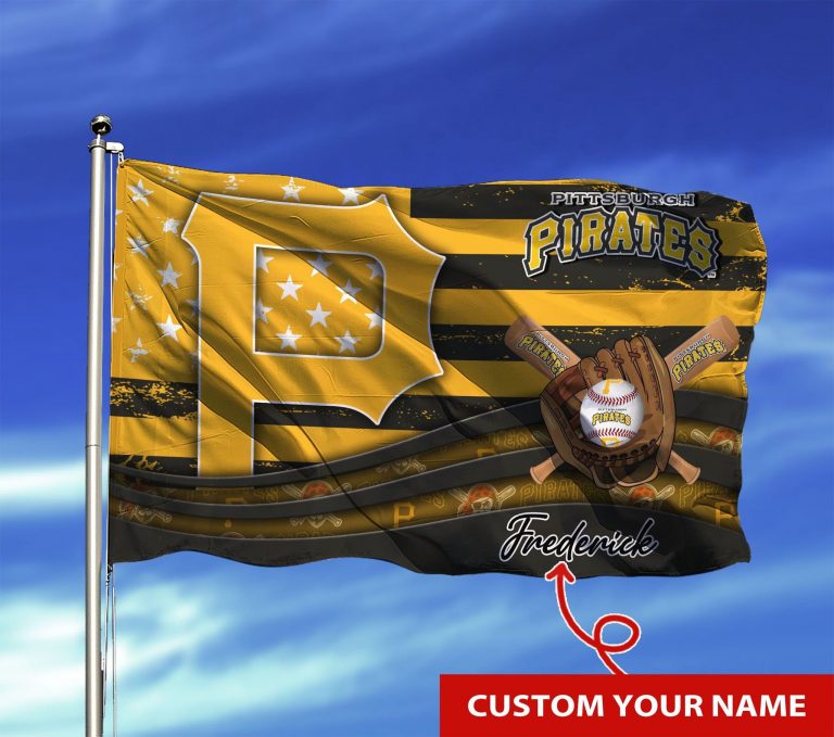 Personalized Pittsburgh Pirates custom name flag 8