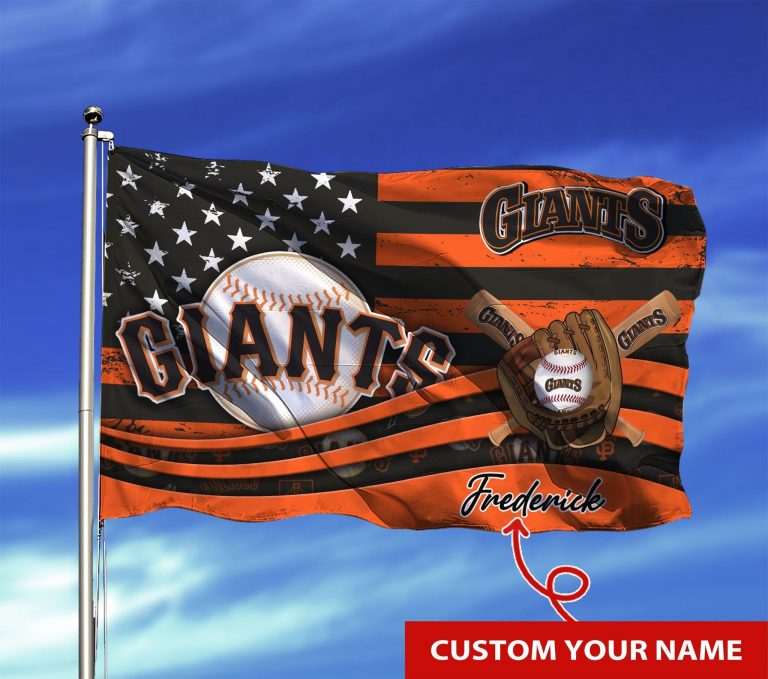 Personalized San Francisco Giants custom name flag 6