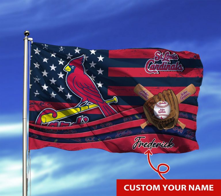 Personalized St. Louis Cardinals custom name flag 8