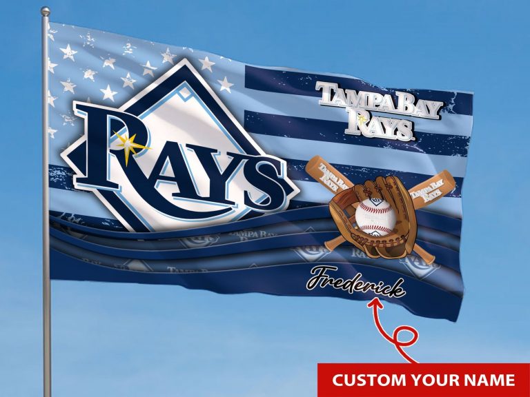 Personalized Tampa Bay Rays custom name flag 6