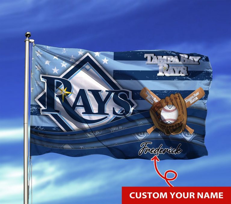 Personalized Tampa Bay Rays custom name flag 8