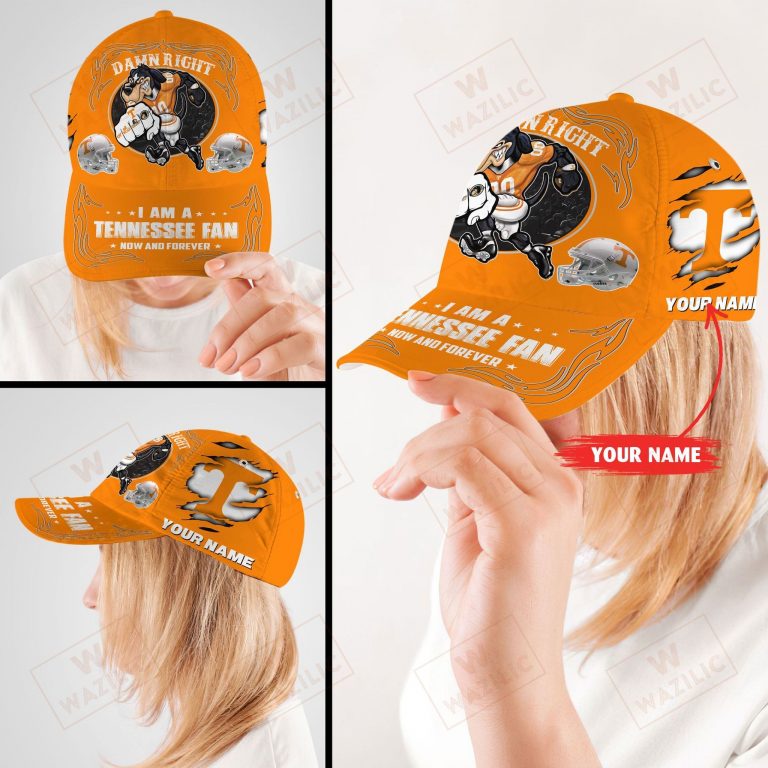 Tennessee Volunteers Personalized I am a Fan now and forever cap 12