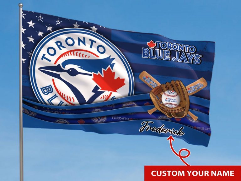 Personalized Toronto Blue Jays custom name flag 8