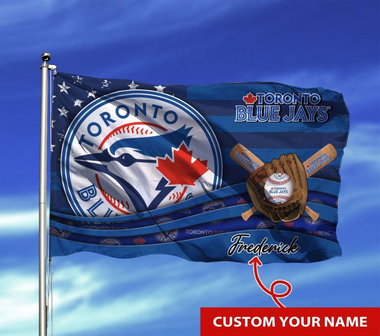 Personalized Toronto Blue Jays custom name flag 6