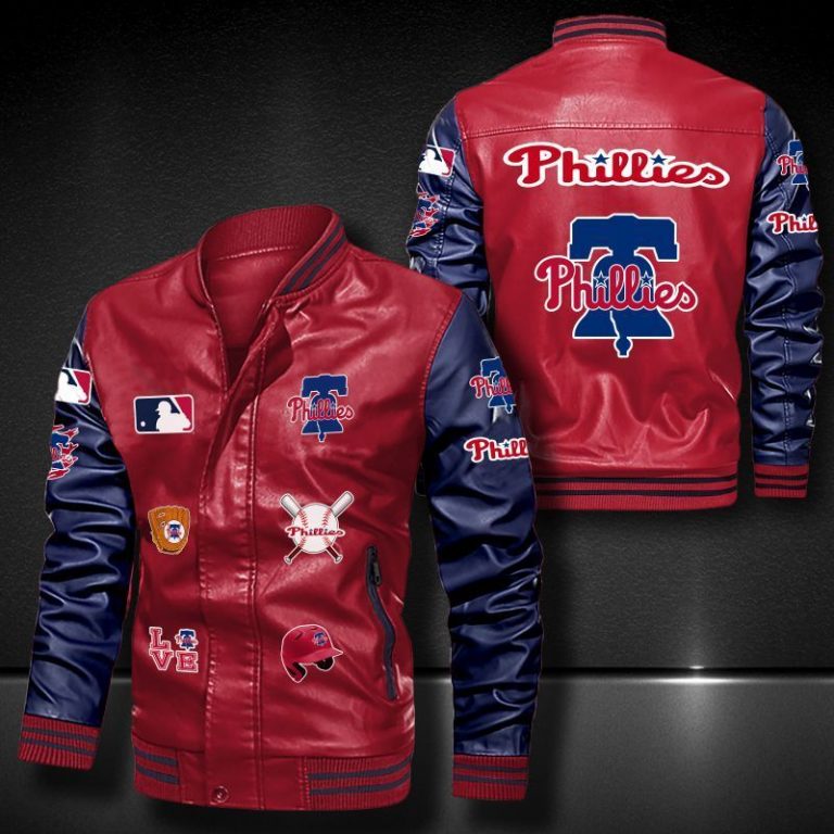 Philadelphia Phillies bomber leather jacket 10