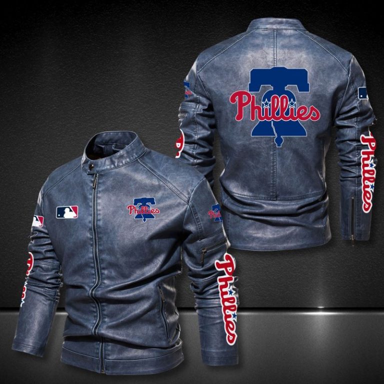 Philadelphia Phillies motor leather jacket 8