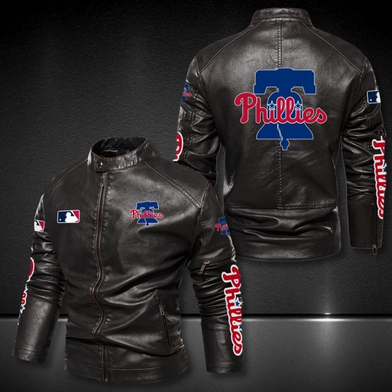 Philadelphia Phillies motor leather jacket 10