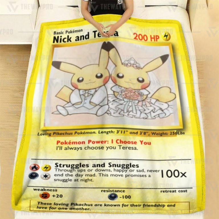 Pikachu Nick and Teresa Pokemon blanket 8