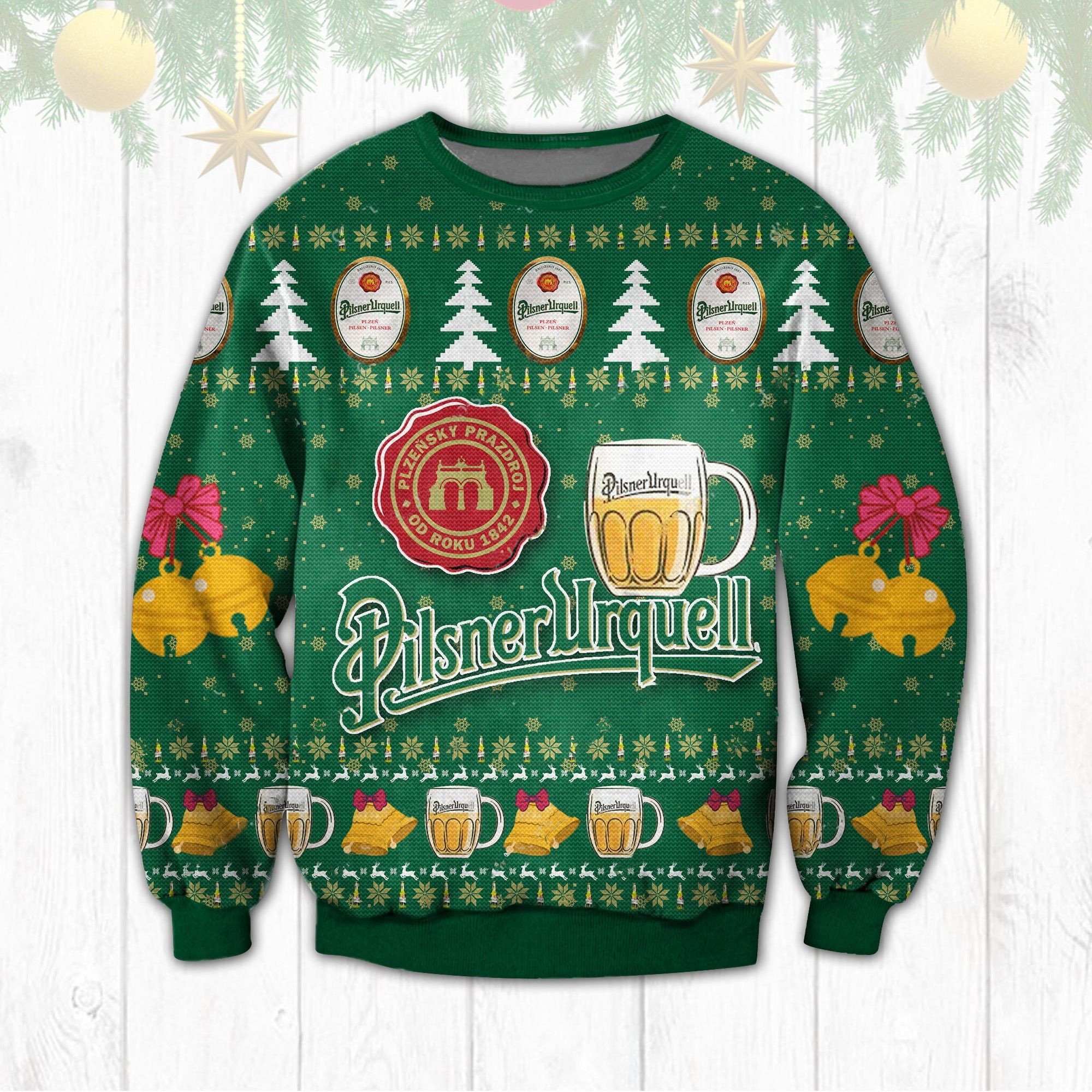 LIMITED Pilsner Urquell Prazdroj 1842 Christmas sweater 4