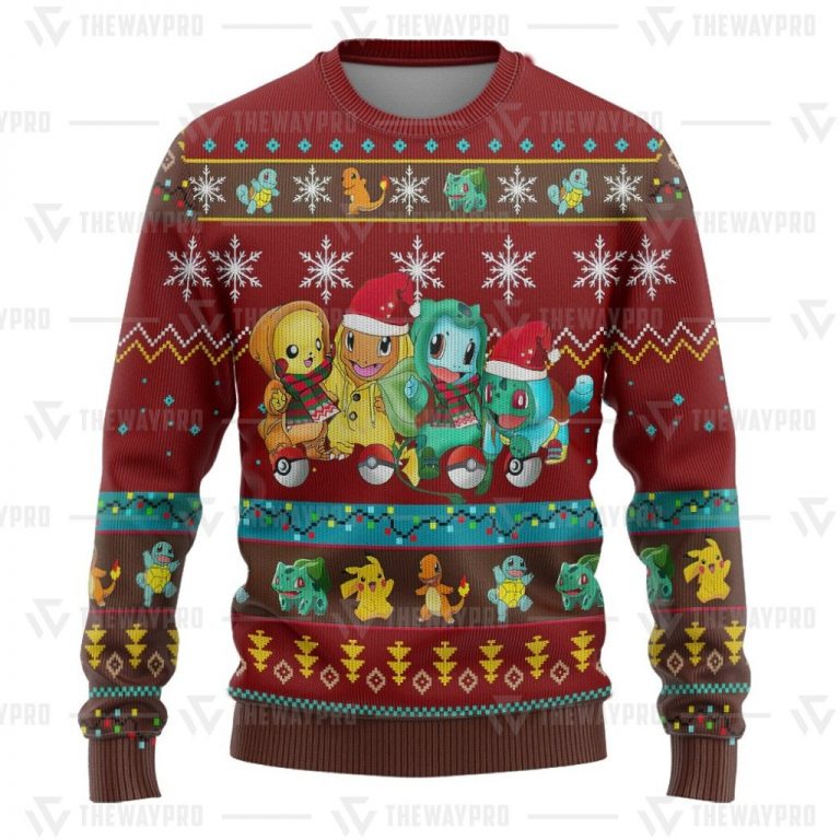 NEW Custom Imitation Knitted Pokemon sweatshirt 8