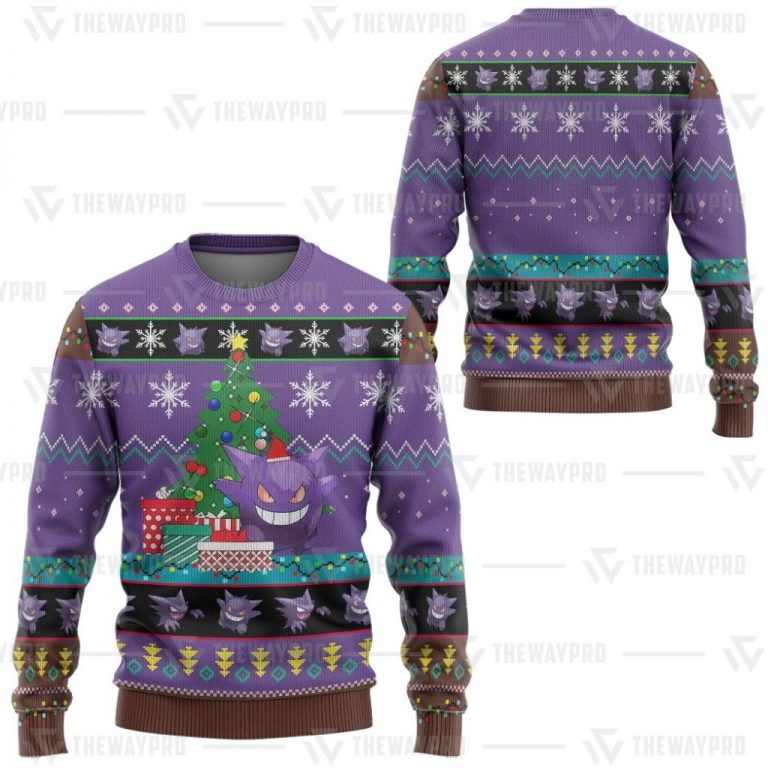 BEST Gengar Christmas Pokemon sweatshirt 8